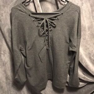Yogalocious Back tie Sweatshirt